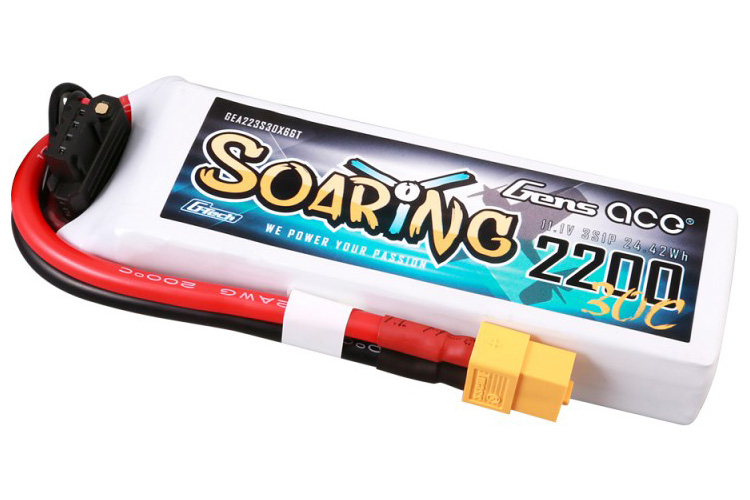 RC Radiostyrt Batteri - 11,1V 2200mAh LiPo - 30C - XT60 - Gens Ace