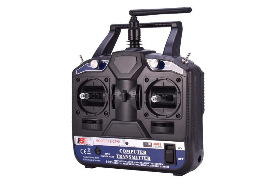 Sändarpaket - 6CH 2,4Ghz - FS-CT6B + FS-R6B AFHDS - FlySky