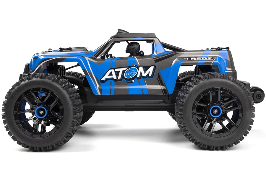 Radiostyrd bil - Maverick RC Atom AT1 Blue 4WD - 1:18 - 2,4Ghz - RTR
