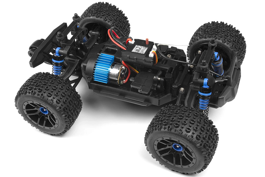 Radiostyrd bil - Maverick RC Atom AT1 Blue 4WD - 1:18 - 2,4Ghz - RTR