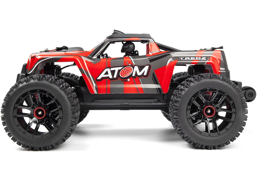Radiostyrd bil - Maverick RC Atom AT1 Red 4WD - 1:18 - 2,4Ghz - RTR