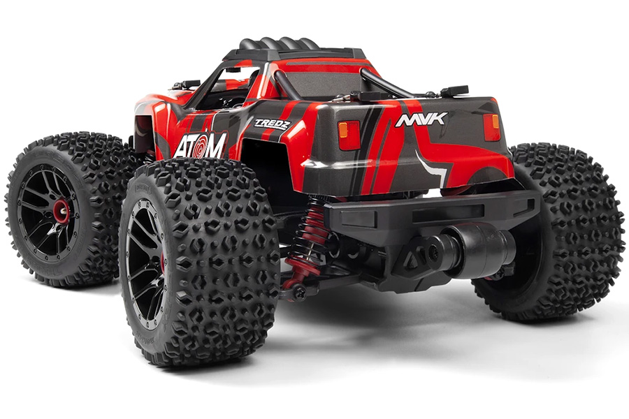 Radiostyrd bil - Maverick RC Atom AT1 Red 4WD - 1:18 - 2,4Ghz - RTR
