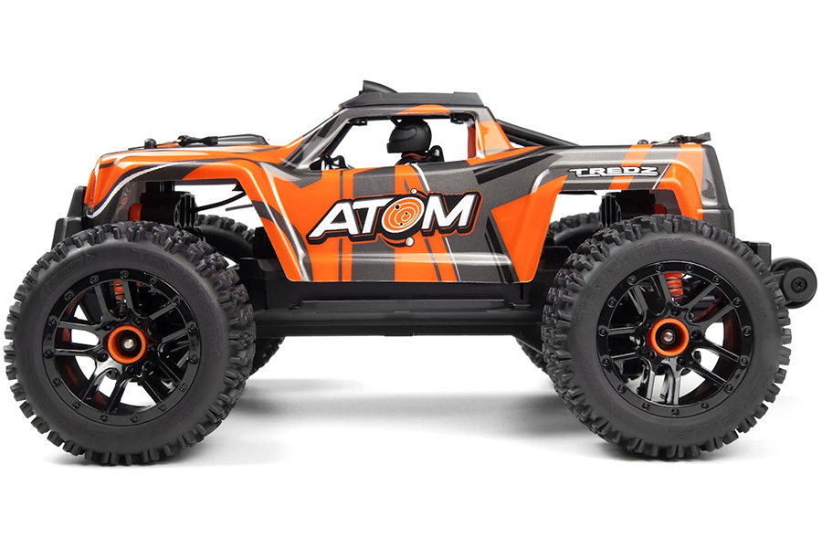 Radiostyrd bil - Maverick RC Atom AT1 Orange 4WD - 1:18 - 2,4Ghz - RTR