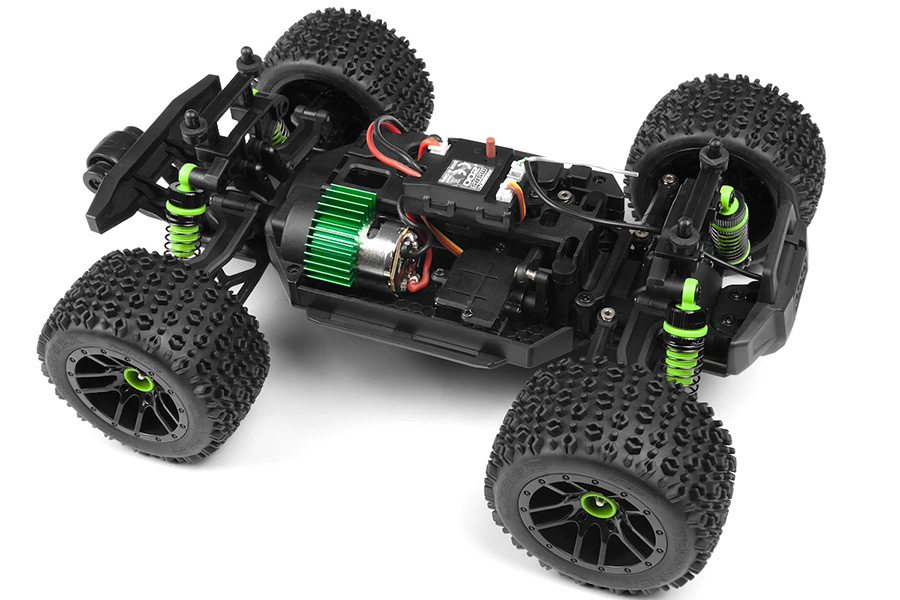 Radiostyrd bil - Maverick RC Atom AT1 Green 4WD - 1:18 - 2,4Ghz - RTR