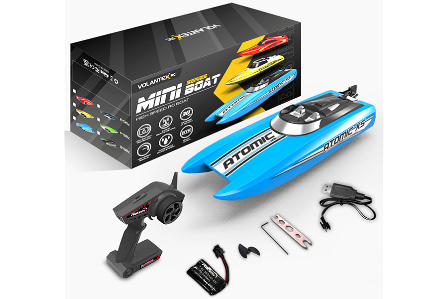 Radiostyrd båt - Atomic XS Blue - 2,4Ghz - RTR