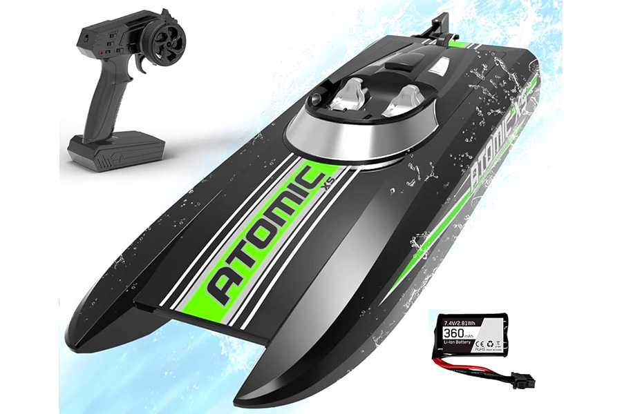 Radiostyrd båt - Atomic XS Black - 2,4Ghz - RTR
