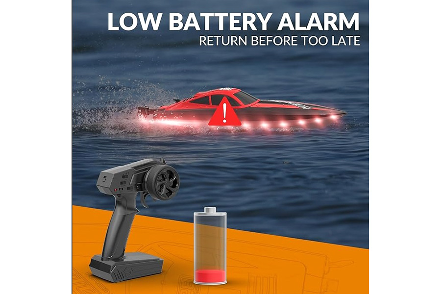 Radiostyrd båt - Vector Lumen - Red - 2,4Ghz - RTR