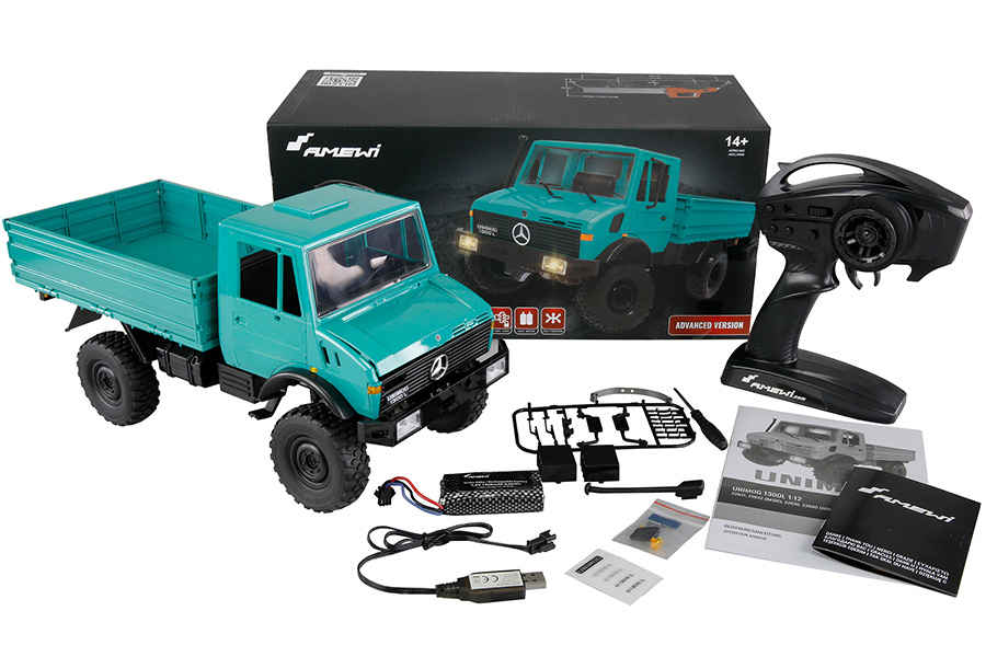 RC lastbil - Mercedes-Benz Unimog Advanced - 2,4GHz - 1:12
