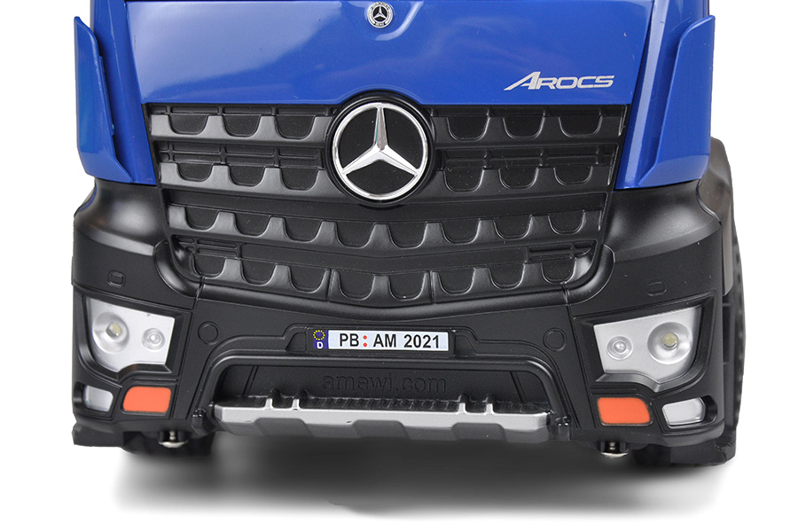 Radiostyrd lastbil - Mercedes-Benz Arocs Kipper - Blå - 1:14 - 2,4GHz - RTR
