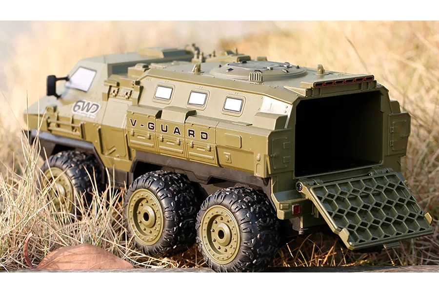 RC Truppfordon - V-Guard 6WD - Grön - 1:16 - 2,4Ghz - RTR