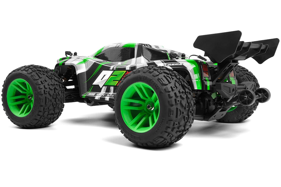 Radiostyrda bilar - 1:10 - Quantum2 XT Flux BL Green - 4WD - 2,4Ghz - RTR