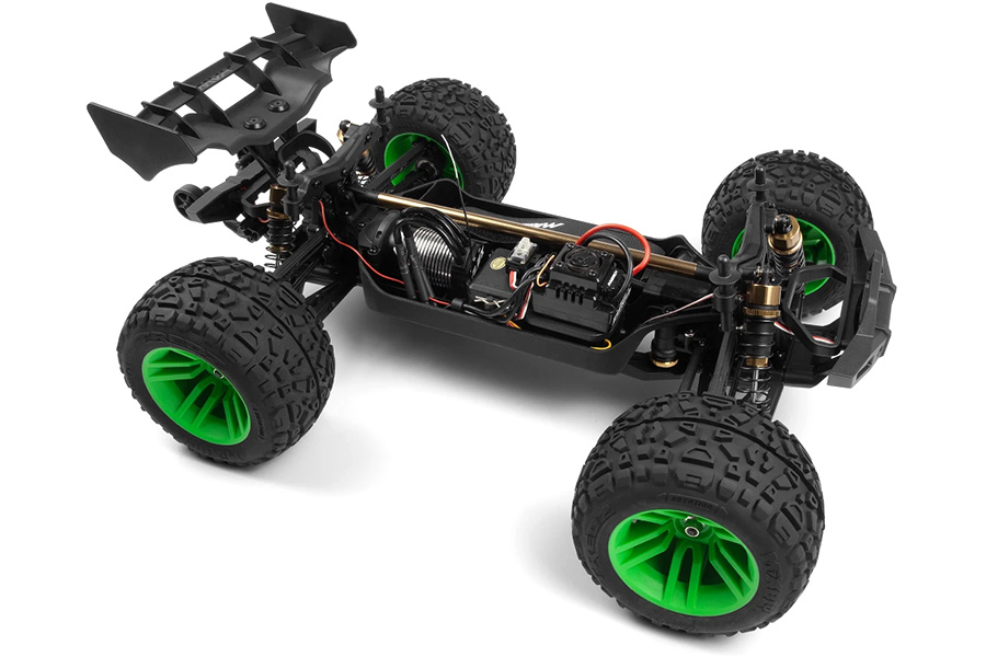 Radiostyrda bilar - 1:10 - Quantum2 XT Flux BL Green - 4WD - 2,4Ghz - RTR