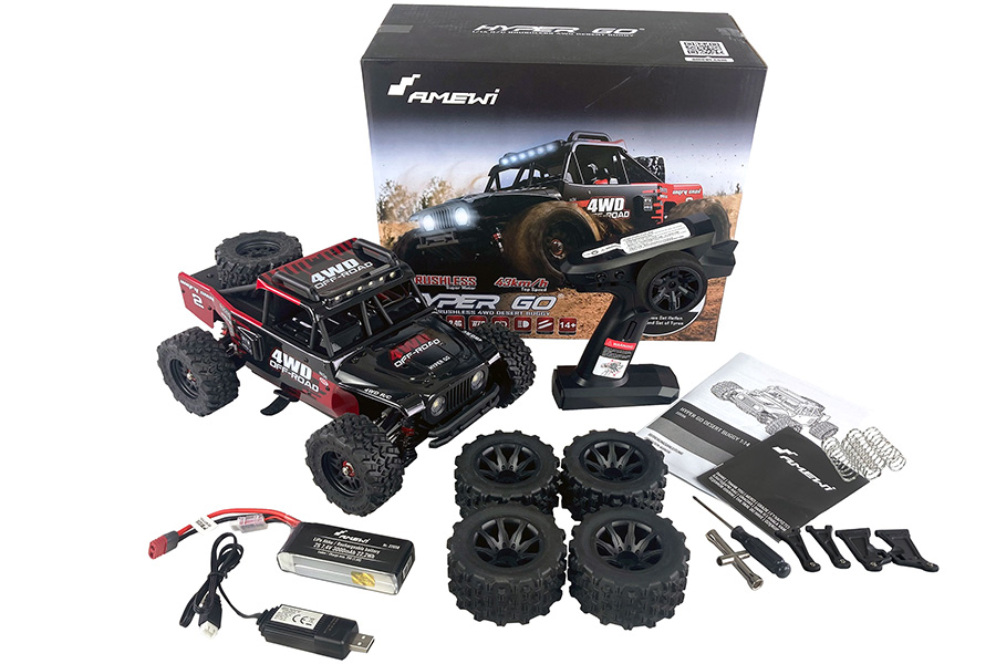 Radiostyrd bil - 1:14 - Hyper GO Desert Buggy BL 4wd - 2,4Ghz - RTR