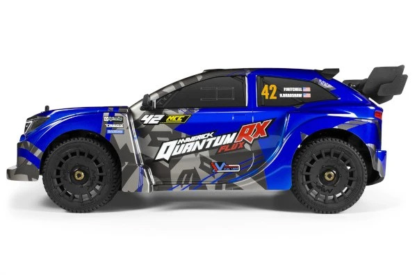 RC bil - 1:8 - QuantumRX Flux 4S Rally Car PRO BL - Blå - 4WD - 2,4Ghz - RTR
