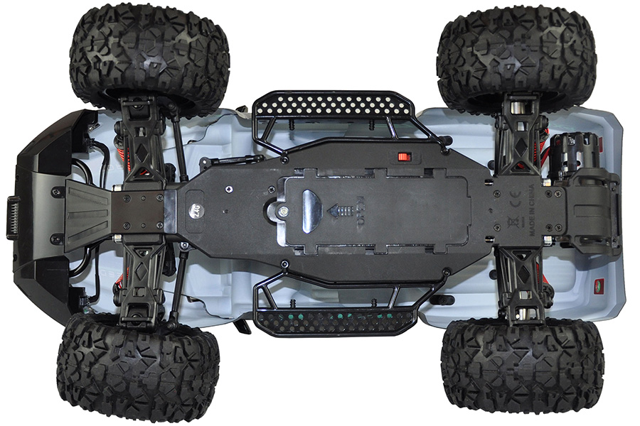 Radiostyrda bilar - 1:10 - Warrior Monster Truck 4wd - 2,4Ghz - Svart/Blå - RTR
