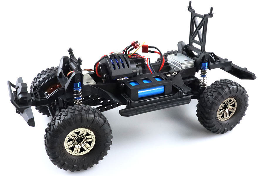 RC Crawler - 1:10 - Dirt Climbing Beast Pick-Up Crawler 4wd - 2,4Ghz - Svart/grön - RTR