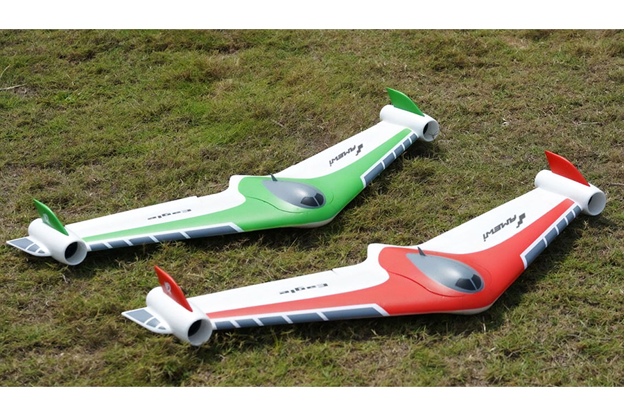 RC Flygplan - Eagle Twin V2 BL - Röd - 5ch - PNP