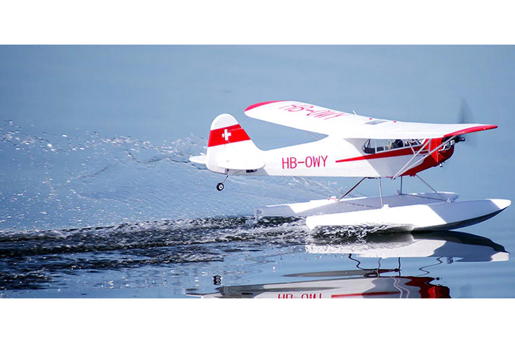 RC Sjöflygplan - Piper J3 Cub V4 1400 BL - 4CH - PNP