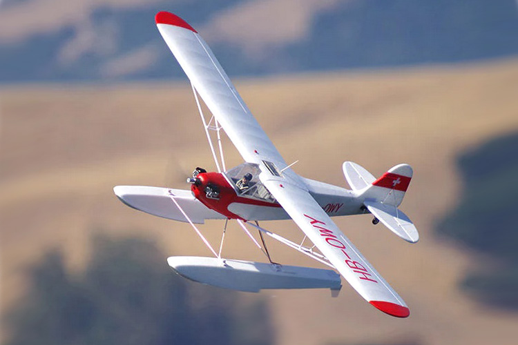 RC Sjöflygplan - Piper J3 Cub V4 1400 BL - 4CH - PNP