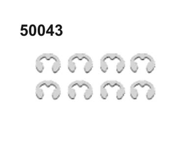 RC Radiostyrt 50043 E-clip 4 mm 8 pack