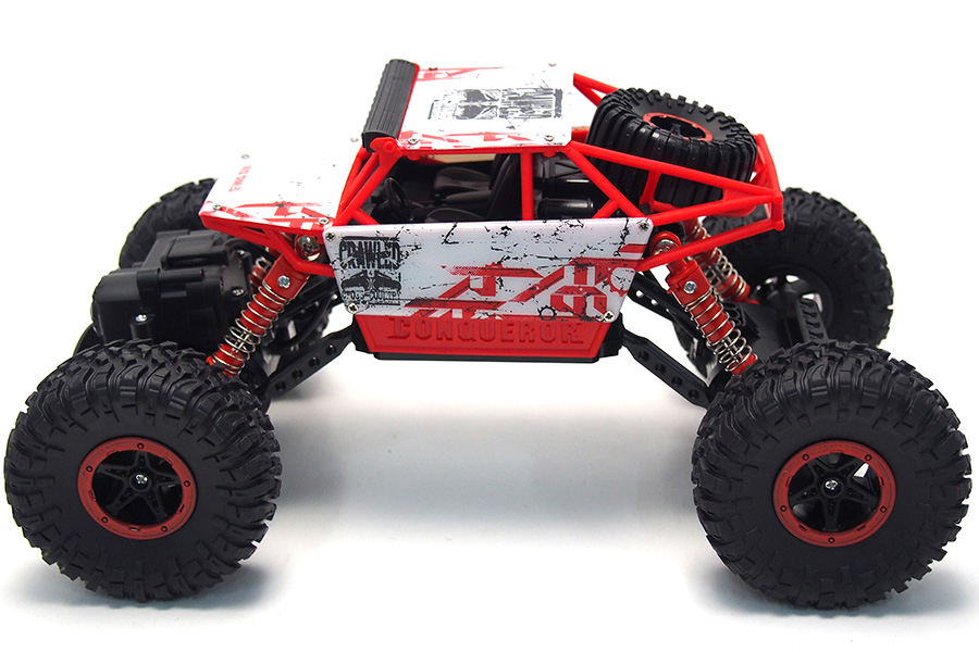 Radiostyrd crawler - 1:18 - Conqueror Rock Crawler Red - 2,4Ghz - RTR