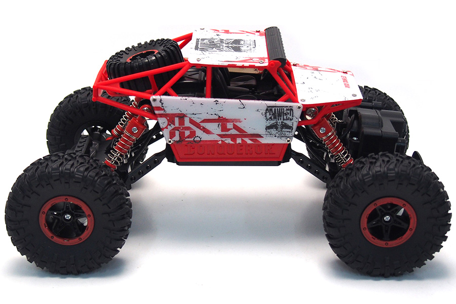 Radiostyrd crawler - 1:18 - Conqueror Rock Crawler Red - 2,4Ghz - RTR