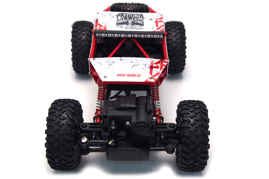 Radiostyrd crawler - 1:18 - Conqueror Rock Crawler Red - 2,4Ghz - RTR