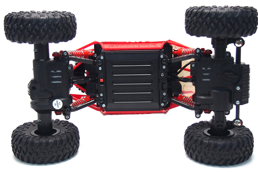 Radiostyrd crawler - 1:18 - Conqueror Rock Crawler Red - 2,4Ghz - RTR