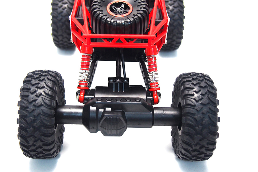 Radiostyrd crawler - 1:18 - Conqueror Rock Crawler Red - 2,4Ghz - RTR