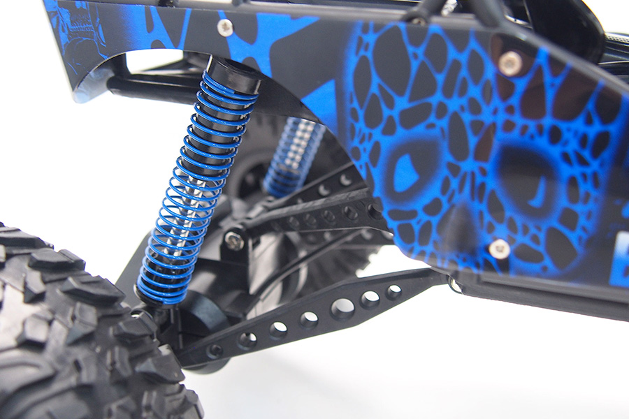 Radiostyrda bilar - 1:10 - Crazy Rock Crawler Blue - 4WD - 2,4Ghz - RTR