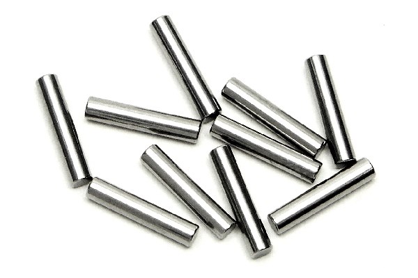 RC Radiostyrt Pin 2 X 10Mm Silver (10 Pcs)