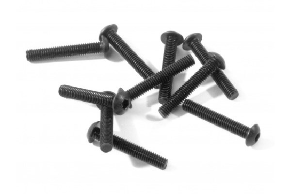 RC Radiostyrt Button Head Screw M3X18Mm (Hex Socket/10 Pcs)