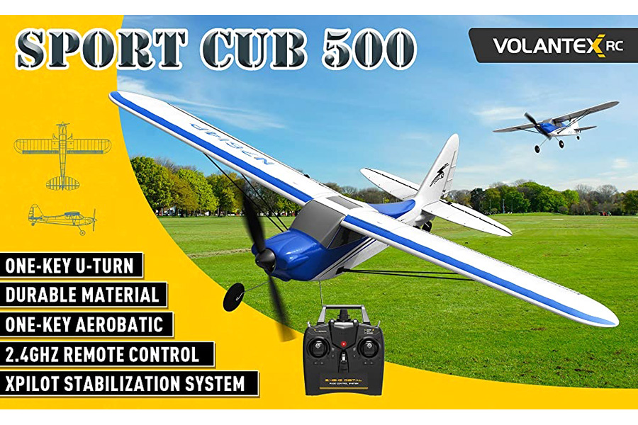 Thumbnail 654 fr Radiostyrt flygplan - Sport Cub 500 BL - 2,4Ghz - Blå - SRTF