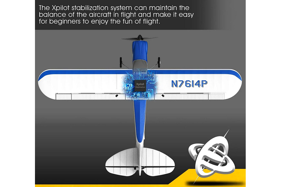 Thumbnail 654 fr Radiostyrt flygplan - Sport Cub 500 BL - 2,4Ghz - Blå - SRTF