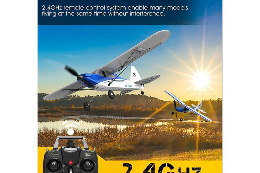 Thumbnail 654 fr Radiostyrt flygplan - Sport Cub 500 BL - 2,4Ghz - Blå - SRTF