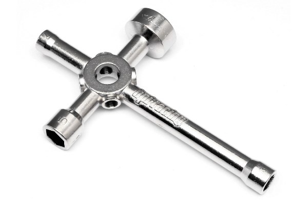 RC Radiostyrt HPI Racing 4 Way Glow Plug Wrench (Large)