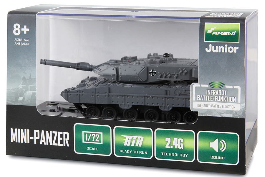 Radiostyrd stridsvagn - 1:72 - Leopard II - IR battle - 2,4GHz - RTR