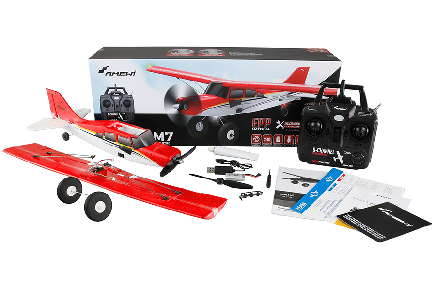 Radiostyrt flygplan - Maule M7 510 BL 3D/6G - 4ch - Röd - SRTF