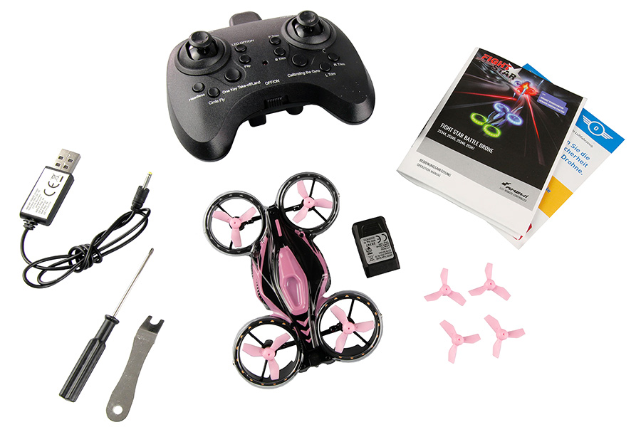 Radiostyrda Drönare - FightStar Battledrone - Pink - 2,4Ghz - RTF