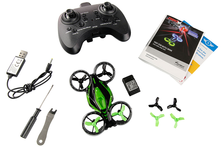 Radiostyrda Drönare - FightStar Battledrone - Green - 2,4Ghz - RTF