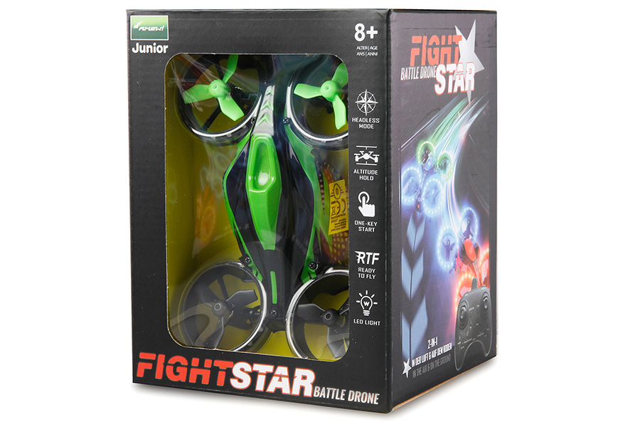 Radiostyrda Drönare - FightStar Battledrone - Green - 2,4Ghz - RTF