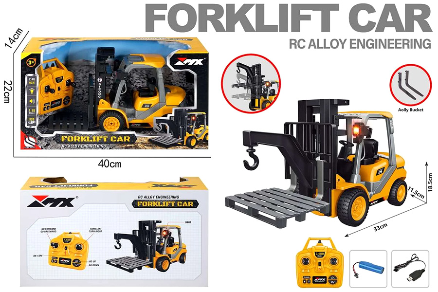Thumbnail 654 fr Radiostyrd Truck - Gaffeltruck 9 kanals - 1:18 - RTR