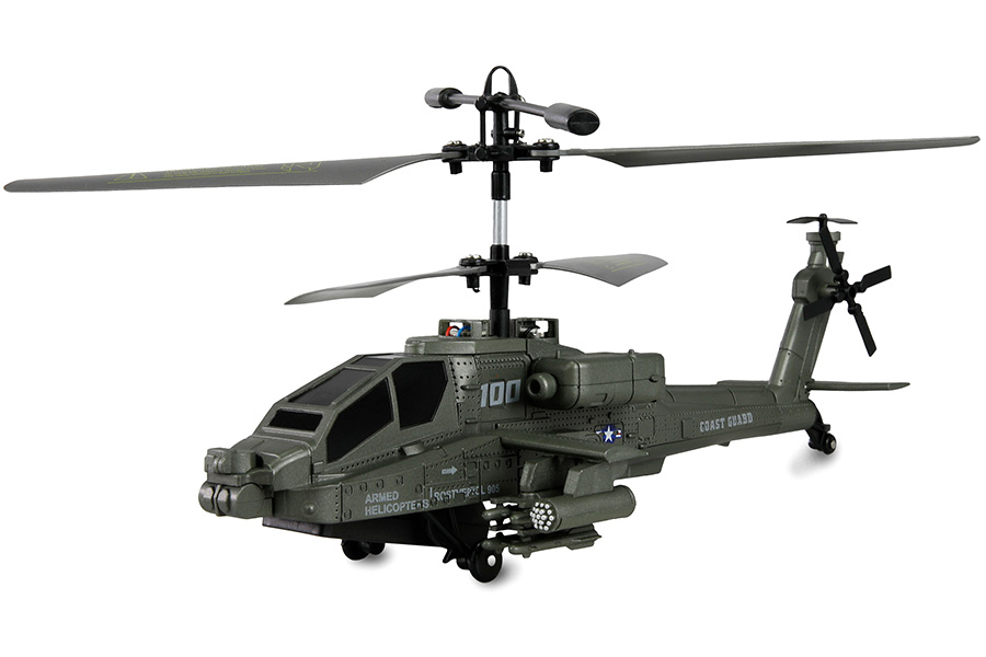 Radiostyrd helikopter - Apache AH-64 - 3,5ch - RTF