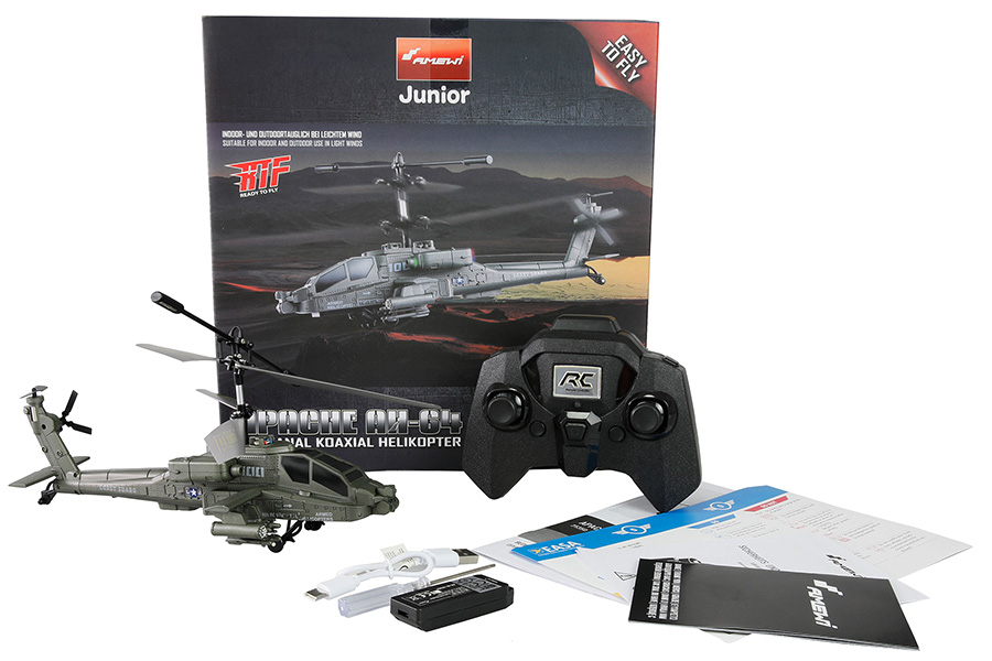 Thumbnail 654 för Radiostyrd helikopter - Apache AH-64 - 3,5ch - RTF