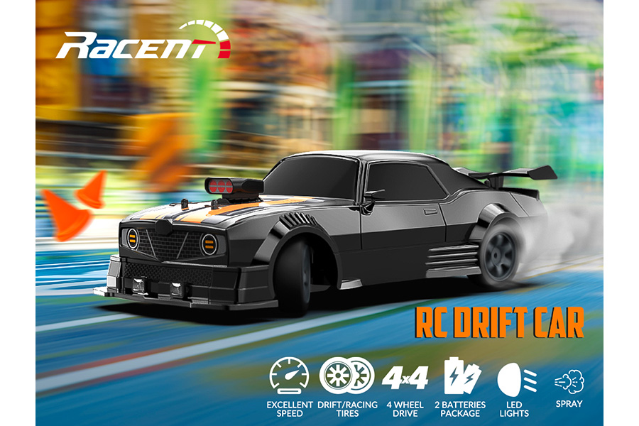 Thumbnail 654 för Radiostyrd bil - Drift Car SC16A04 - 1:16 - RTR