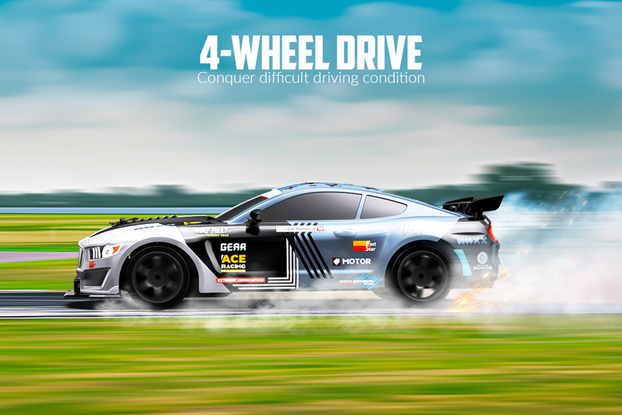 Radiostyrd bil - Drift Car SC16A05 - 1:16 - RTR