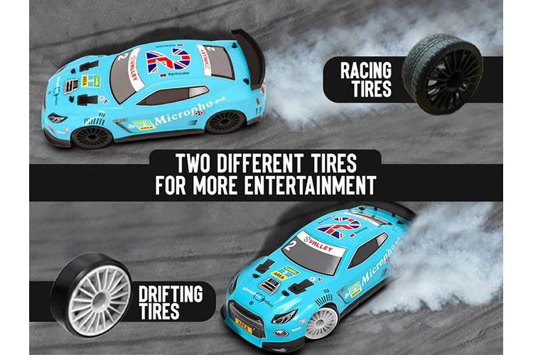 Radiostyrd bil - Drift Car 609B2 Light Blue - 1:14 - RTR