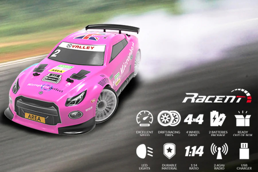 Radiostyrd bil - Drift Car 609PB2 Pink - 1:14 - RTR