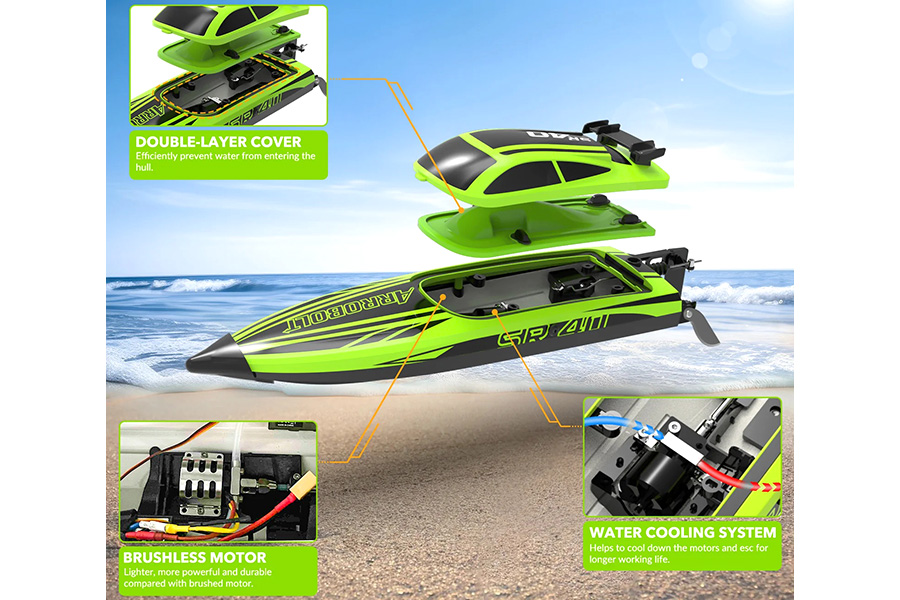 Thumbnail 654 fr Radiostyrd båt - Arrobolt SR40 - Green - RTR