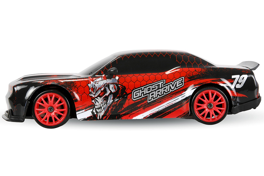 Thumbnail 654 fr Radiostyrd bil - Drift Car Muscle Car 4WD - Red - 1:24 - RTR
